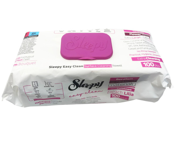 Sleepy Easy Clean Oberflächenreinigungstücher - Pink