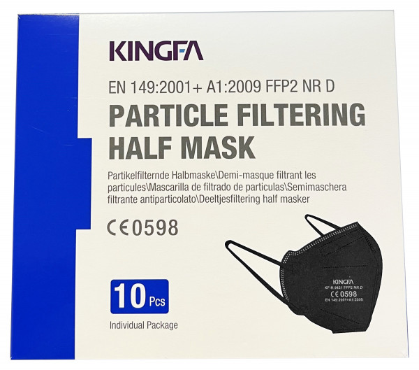 Kingfa FFP2 schwarz 10er Box