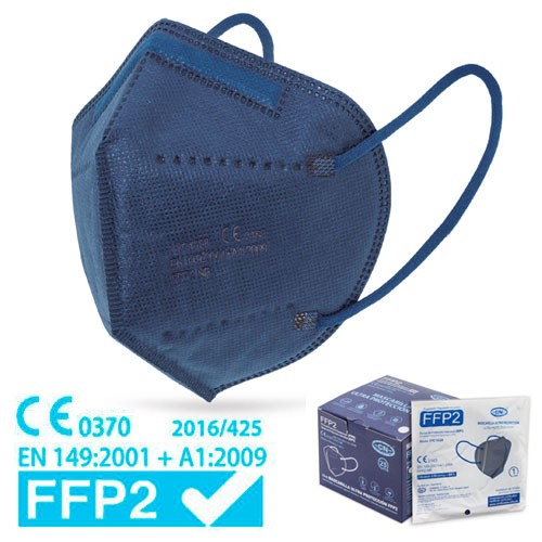 dunkelblaue FFP2 Maske