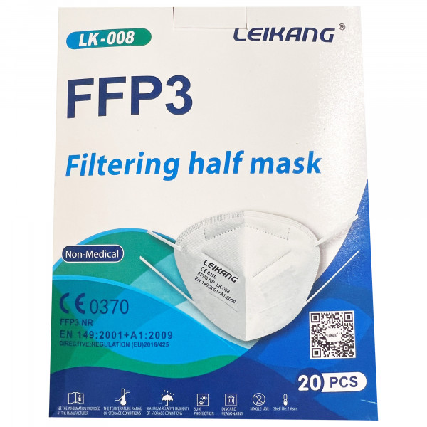 Leikang FFP3 Atemschutzmasken weiß (20er Box)