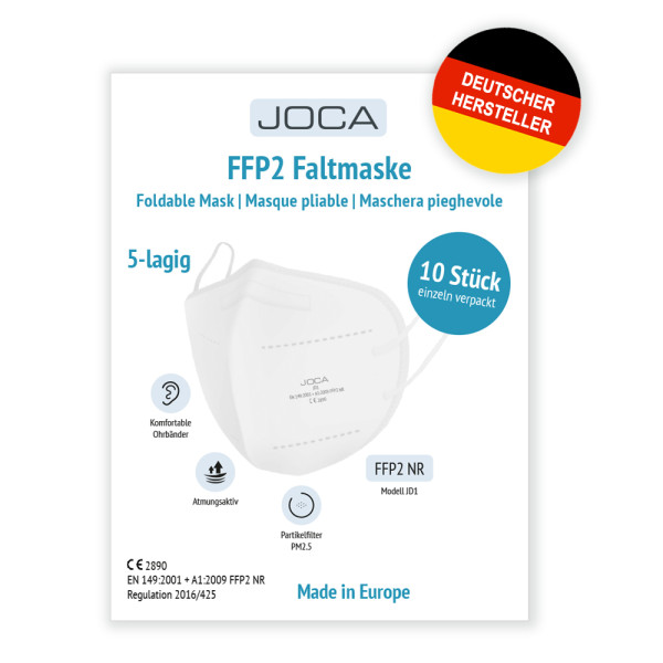 Joca FFP2 Maske JD1, weiß (10er Pack)
